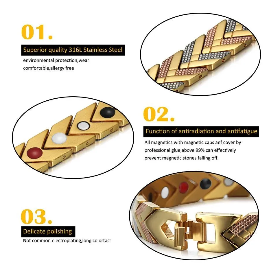 Magnetic Bracelets Bangle Charm Jewelry For Women's Men's Unisex #OSB-184G