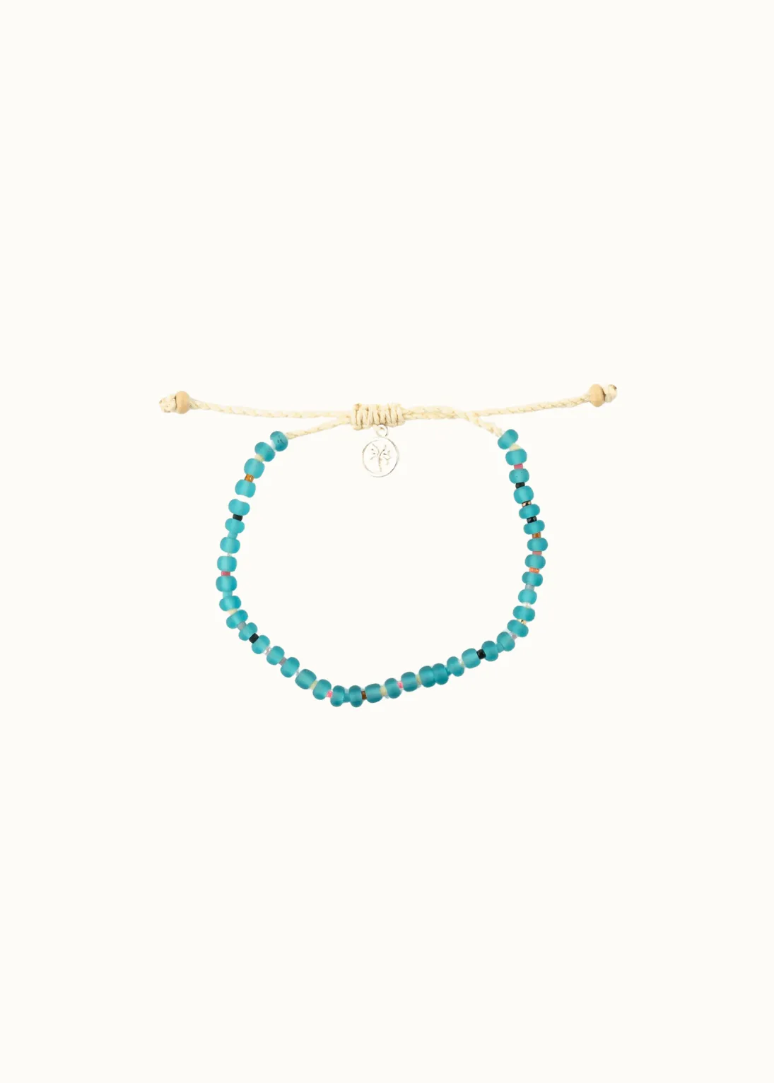 Masceti Turquoise Glass Beaded Bracelet
