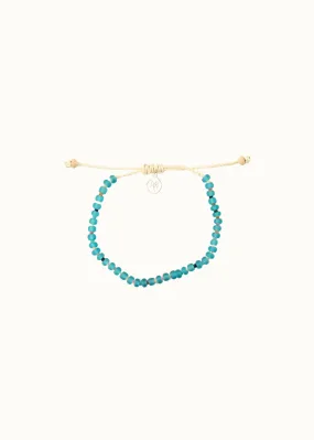 Masceti Turquoise Glass Beaded Bracelet