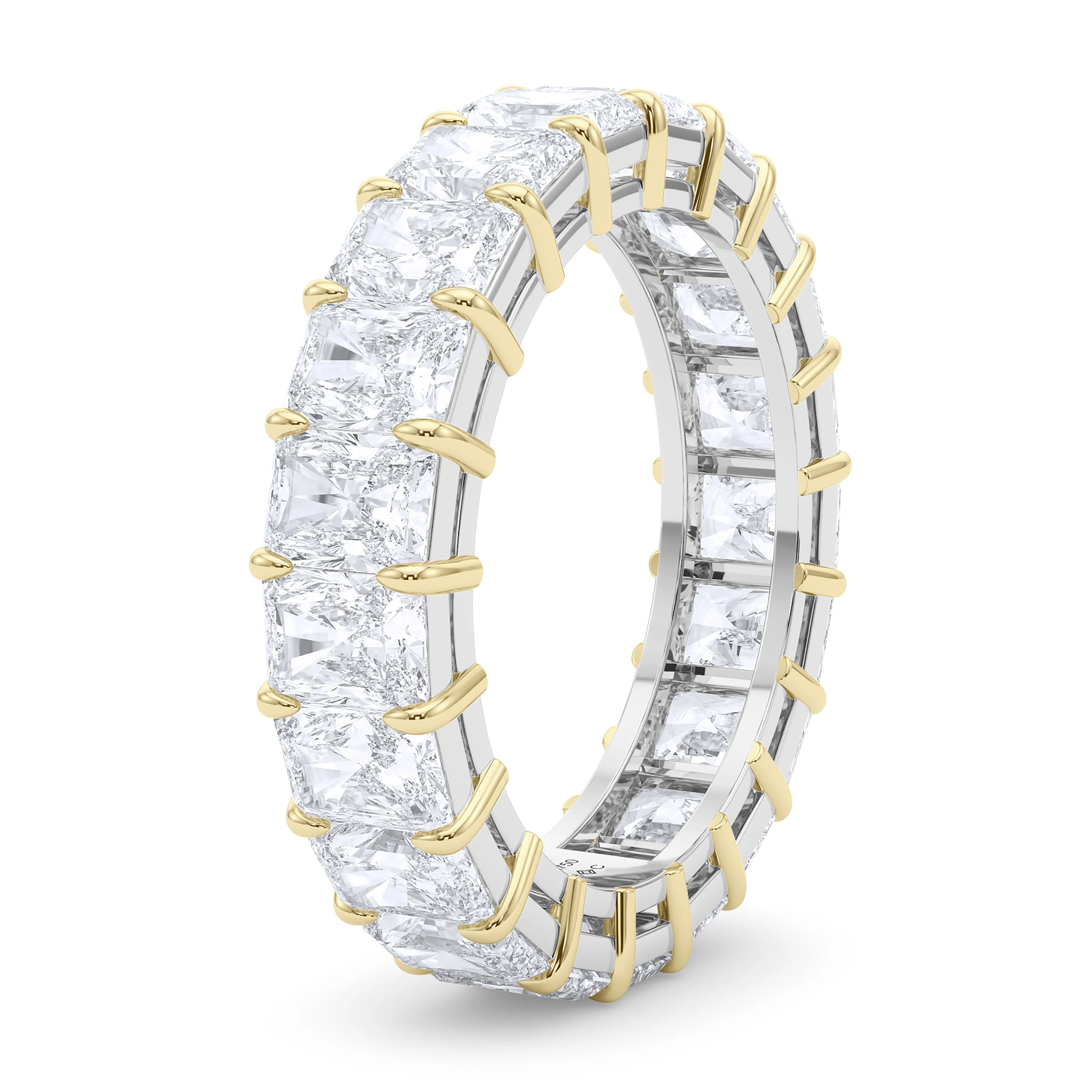 Mixed Metals Radiant Cut Eternity Band