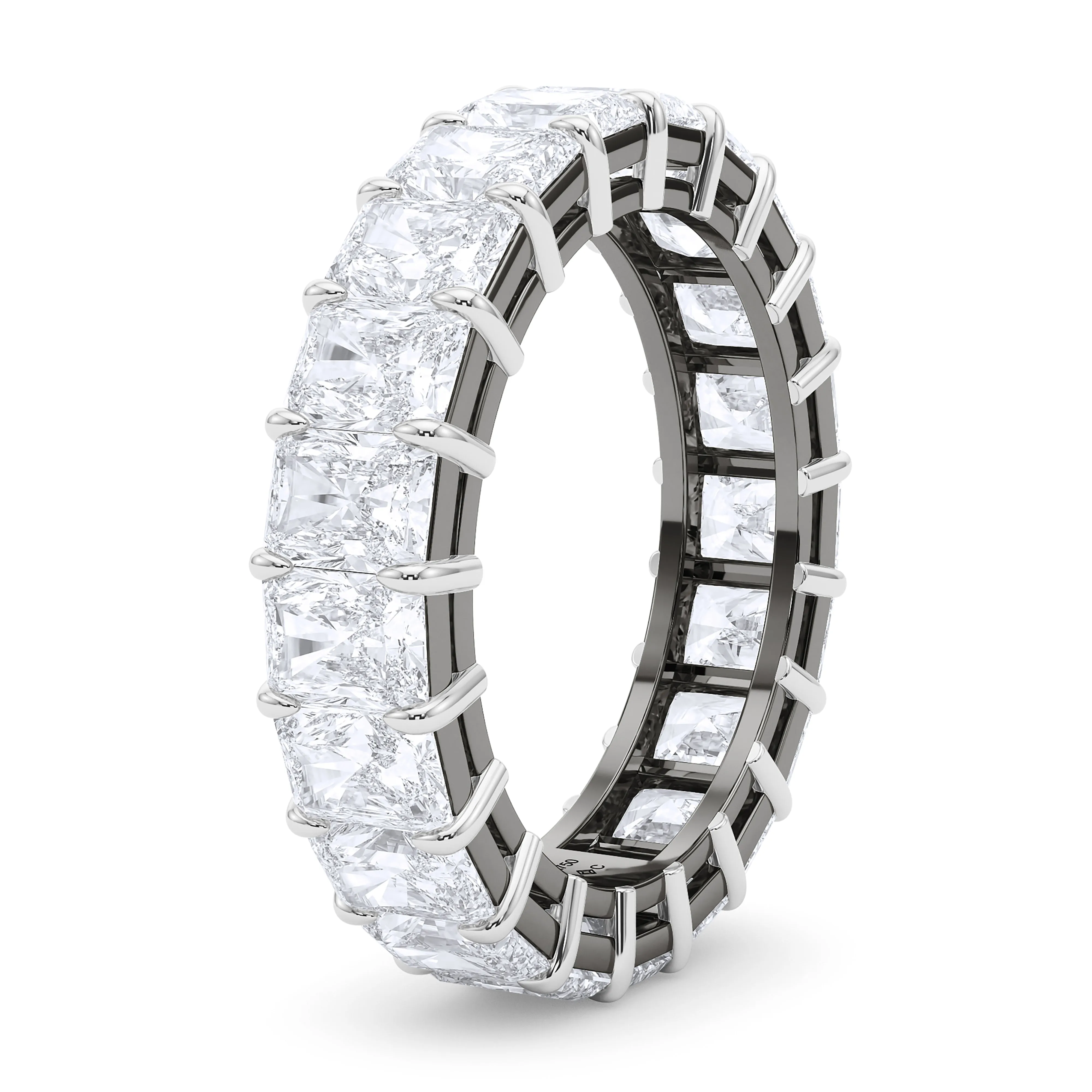 Mixed Metals Radiant Cut Eternity Band