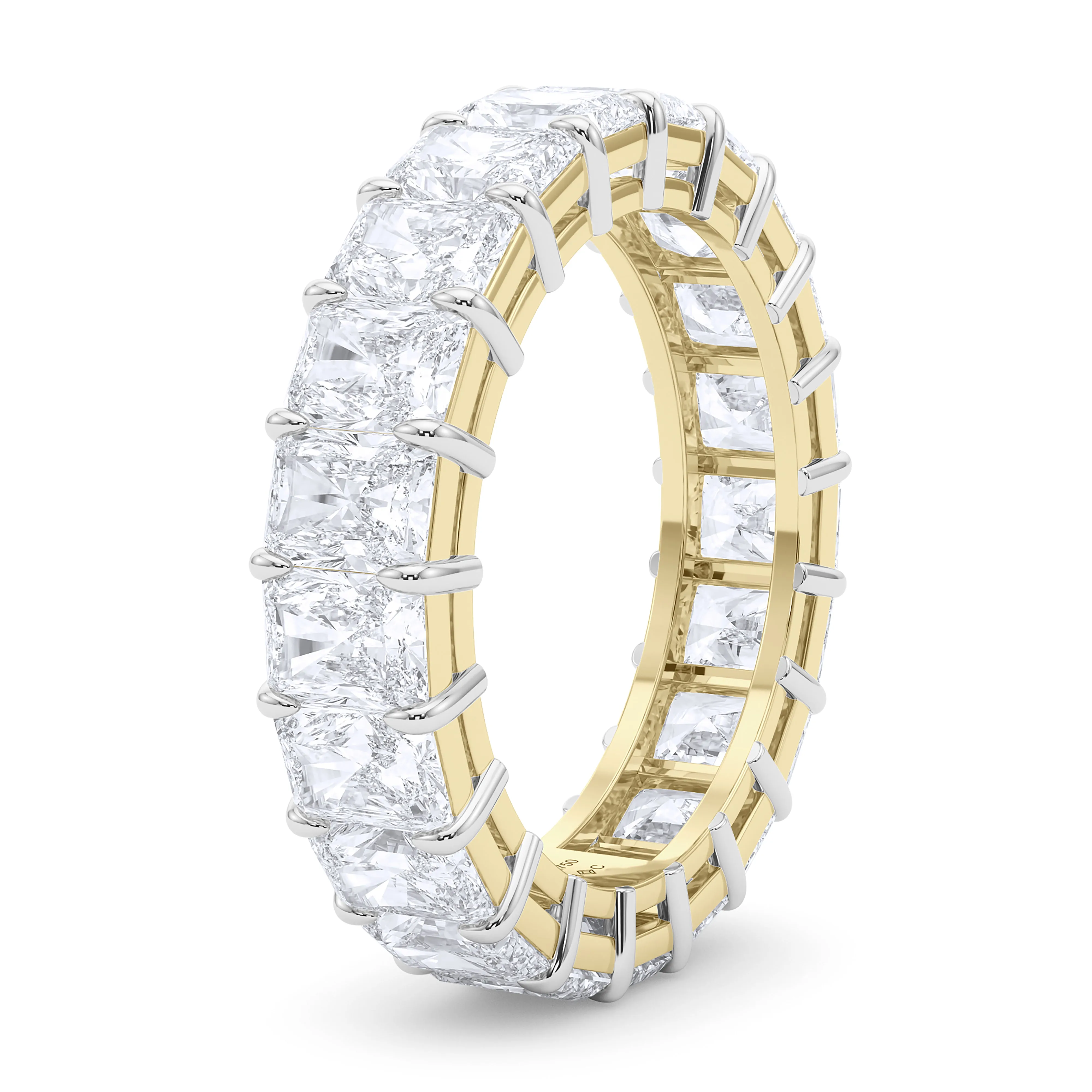 Mixed Metals Radiant Cut Eternity Band