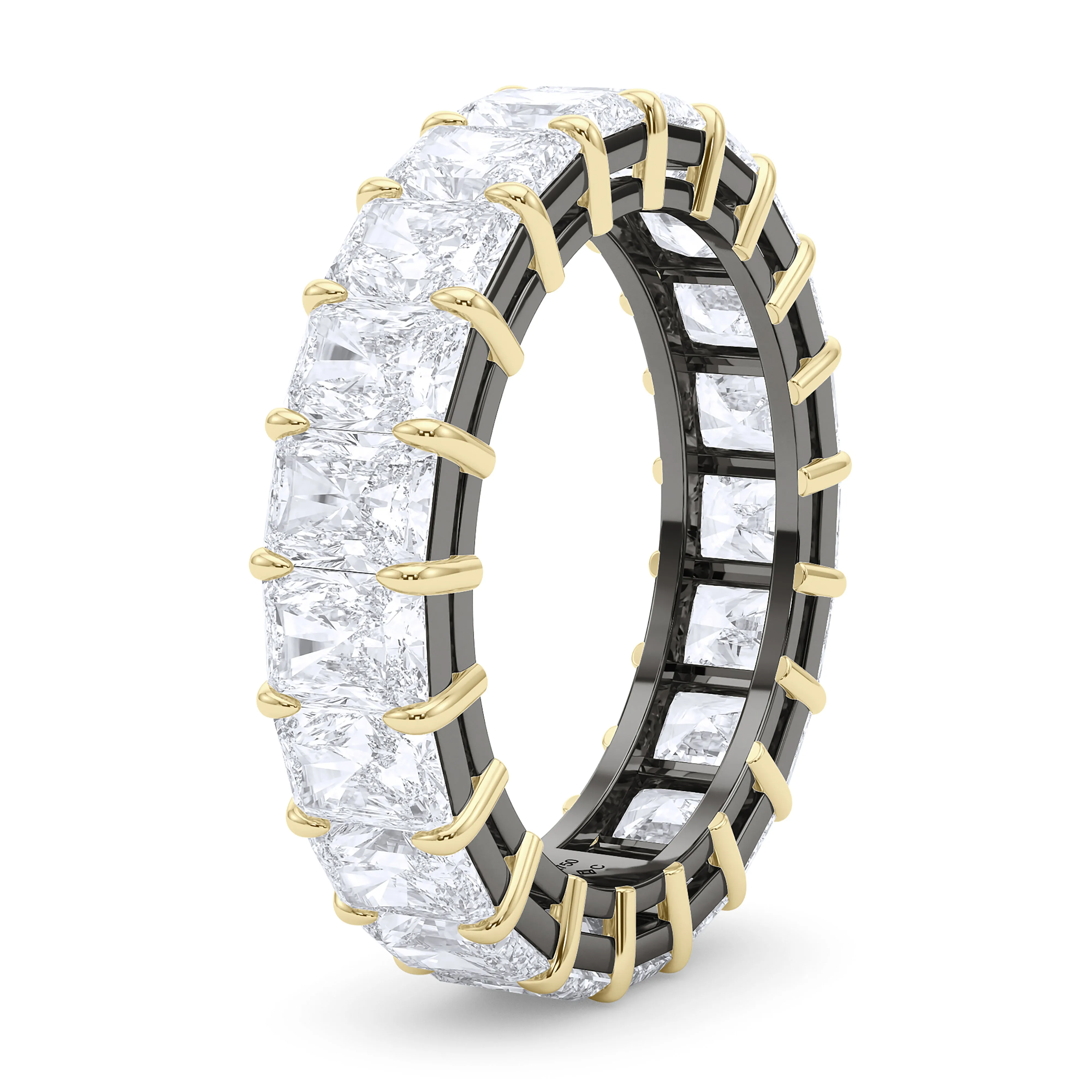 Mixed Metals Radiant Cut Eternity Band