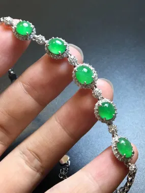 Natural Jade Bracelet Jadeite Bracelet NBT43