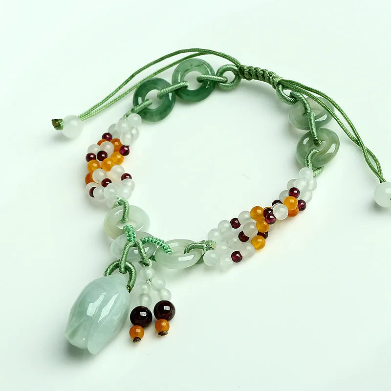 Natural Jade Bracelet Jadeite Bracelet WB17