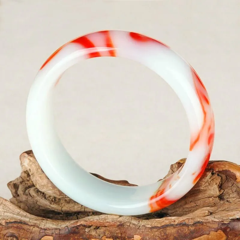 Natural Koi Jade Bangle Bracelets