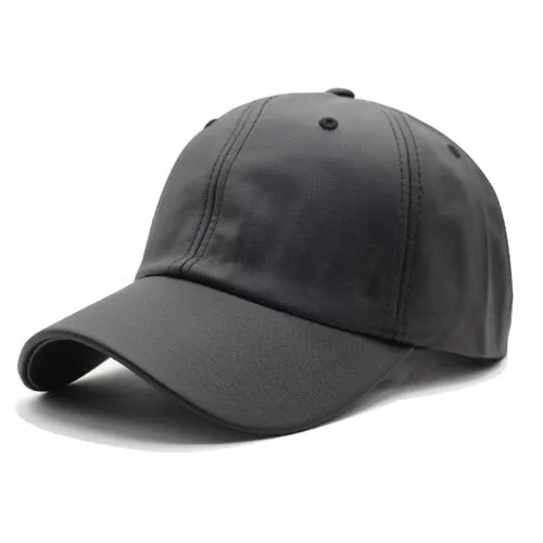 New Women Baseball Cap Men Snapback Caps Bone Flat Hats For Men Faux Leather Gorras Female Male Dad Blank Winter Cap 2018