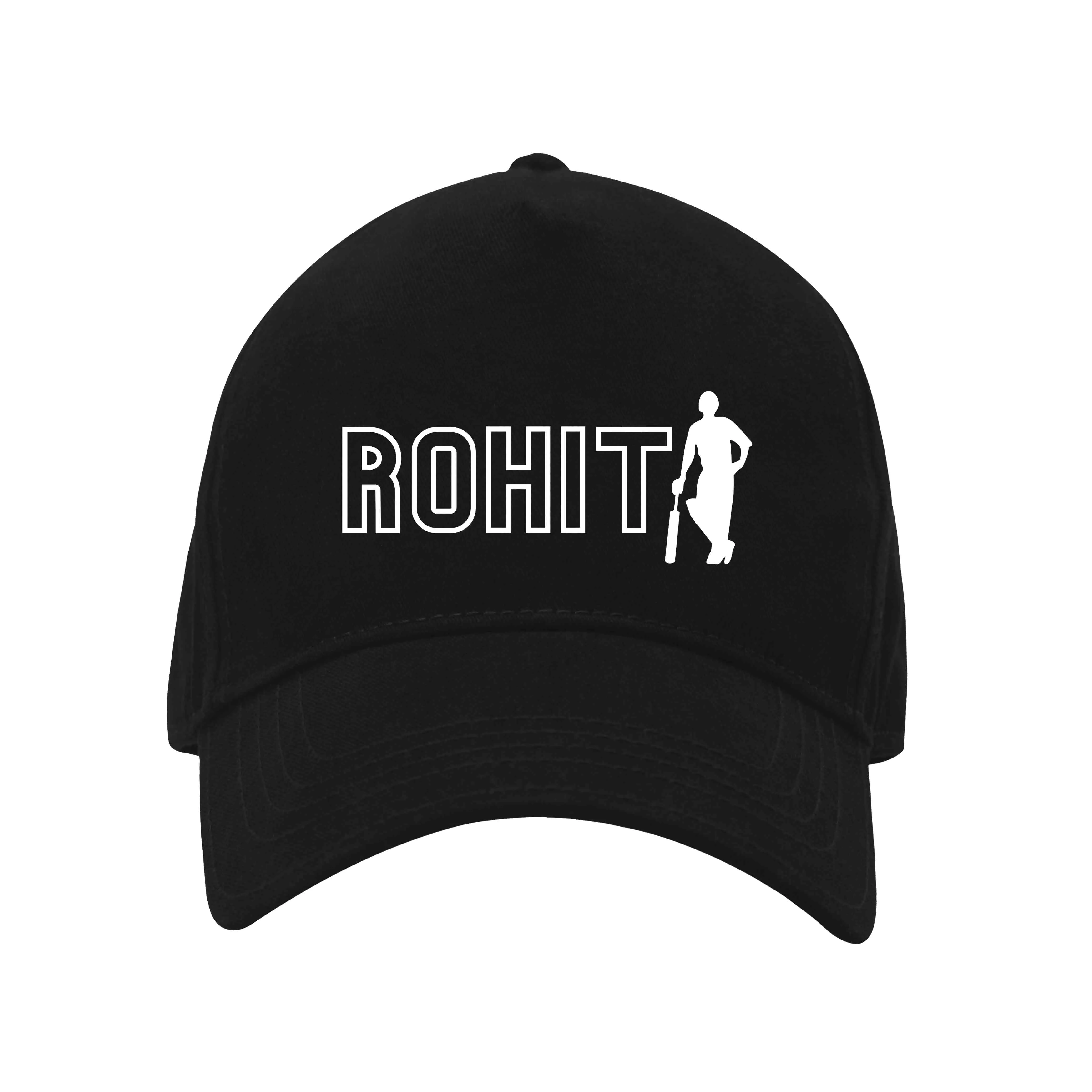 Nutcase Mens Black Cap - Personalized Name on Black Caps - Cricket
