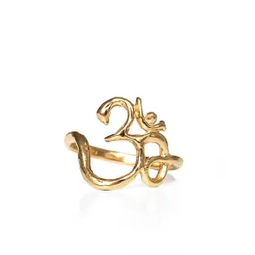 Om Ring | Solid 14k Gold