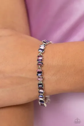 Open Door Jewelry - Emerald Ensemble - Purple Bracelet - Paparazzi Accessories