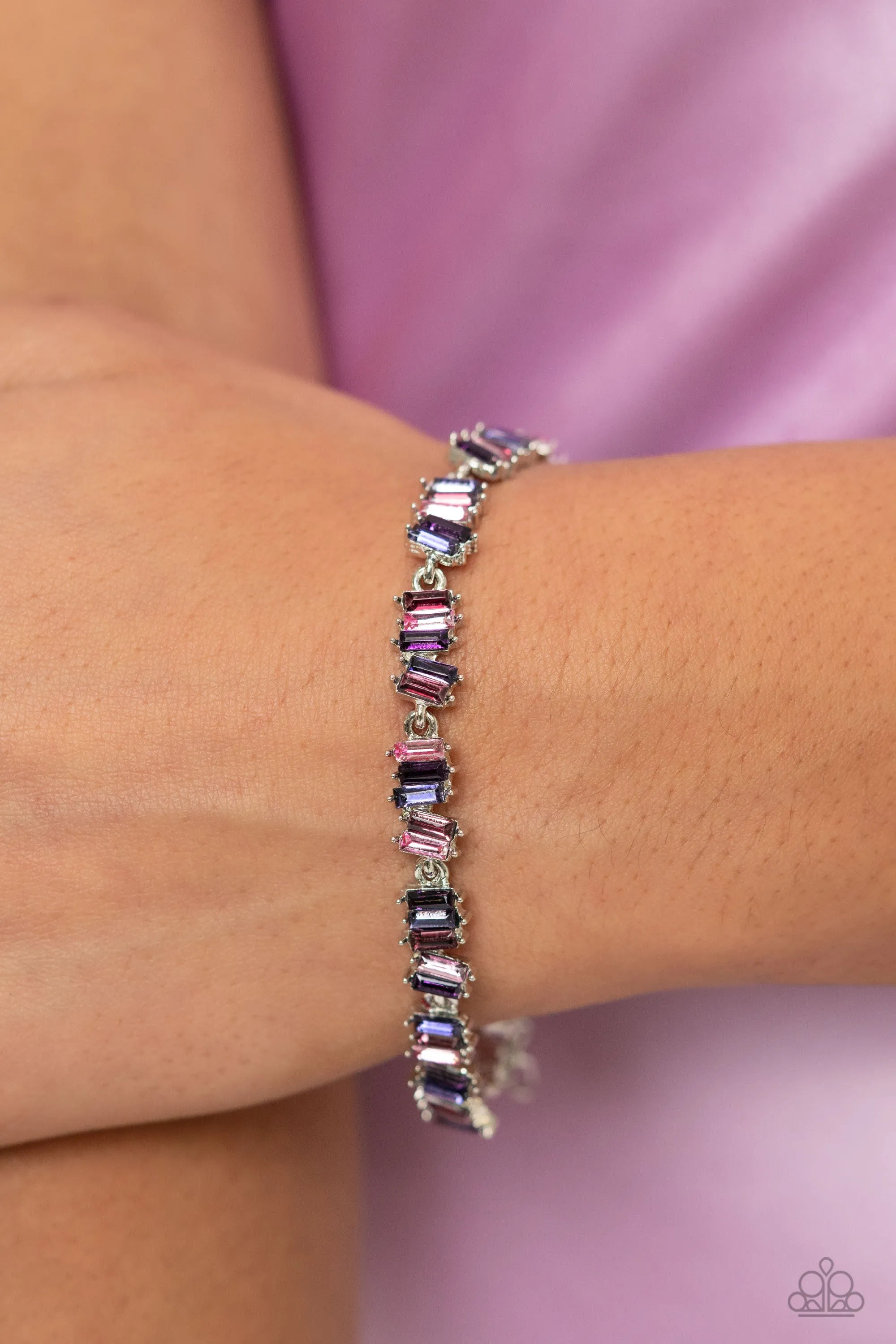 Open Door Jewelry - Emerald Ensemble - Purple Bracelet - Paparazzi Accessories