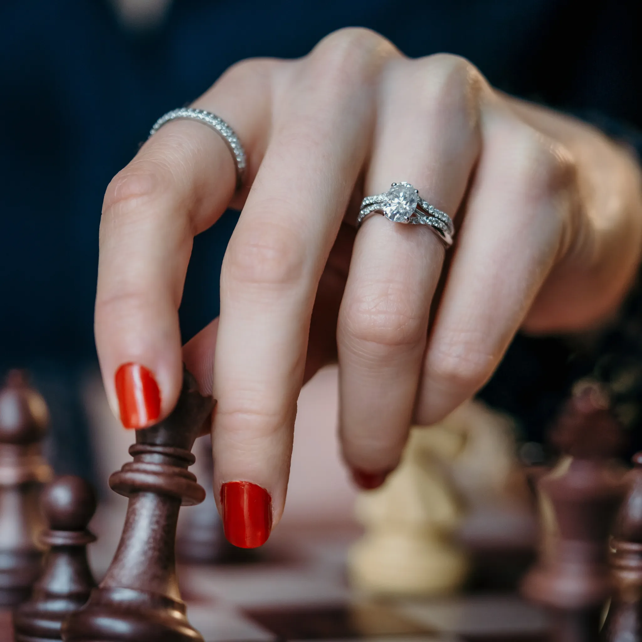 Oval Diamond Twist Engagement Ring