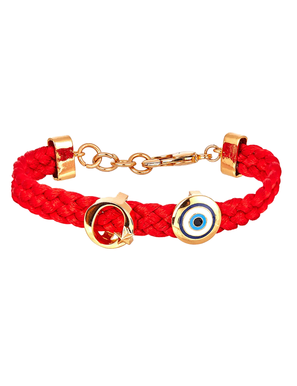 Personalised Unisex Infini Thread of Protego Bracelet - Scarlett Red and Gold