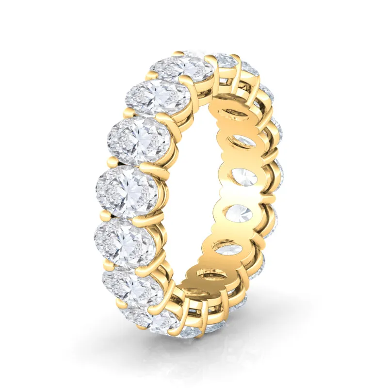 Petite Oval Cut Diamond Eternity Band