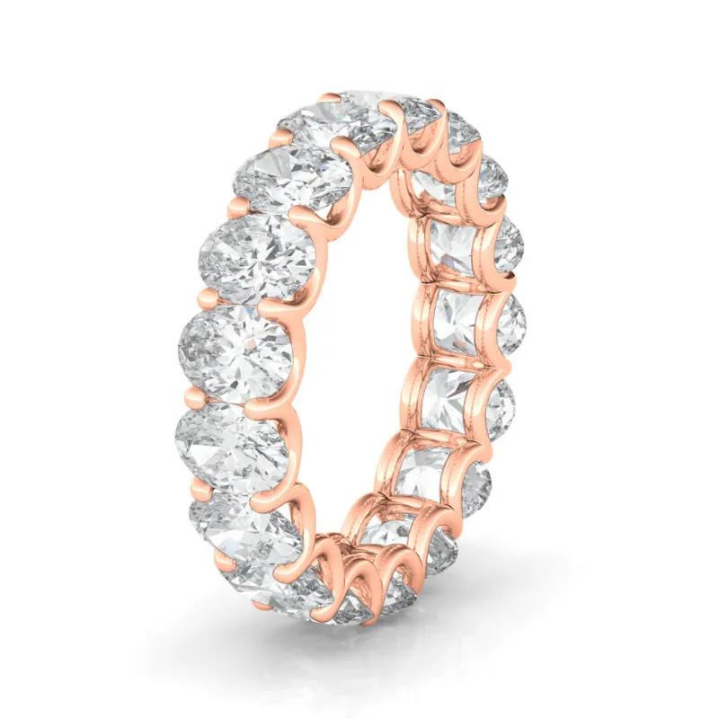 Petite Oval Cut Diamond Eternity Band