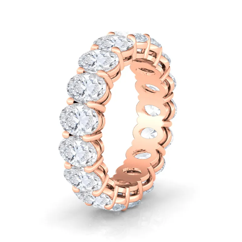 Petite Oval Cut Diamond Eternity Band