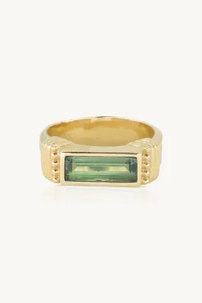Phoebe Apatite Gold Ring