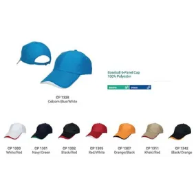 Polyster Baseball Cap 6 Panel