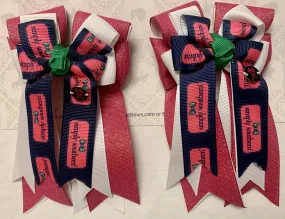 PonyTail Bows- Simply Southern Pink