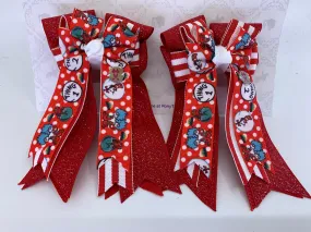 PonyTail Bows- Thing 1 & Thing 2