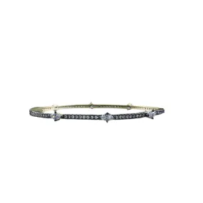 Pu1055 Pavé Bangle w/ CZs