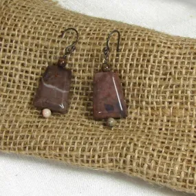 Rainforest Agate Earrings