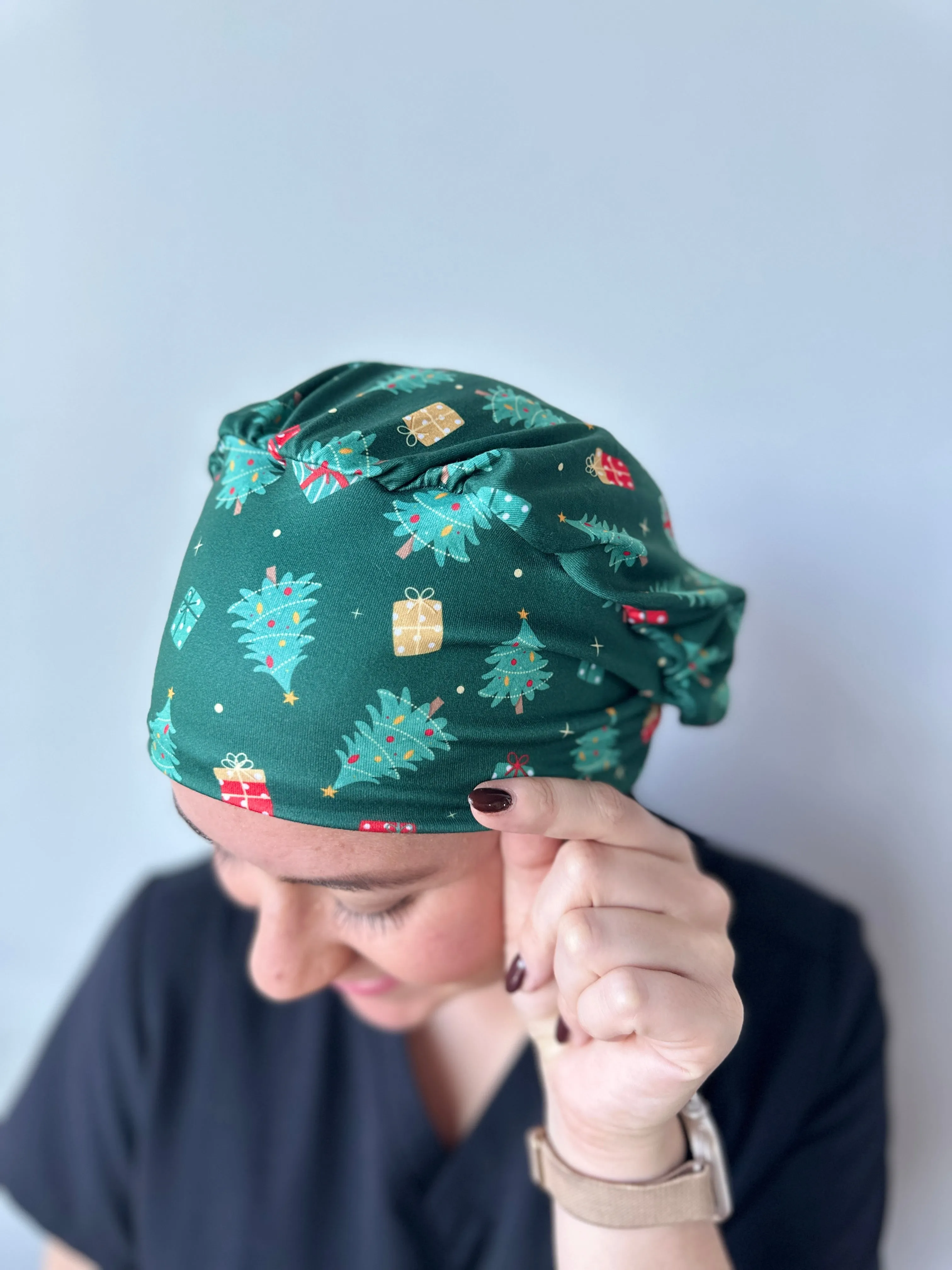 Scrub Hat - Christmas Trees