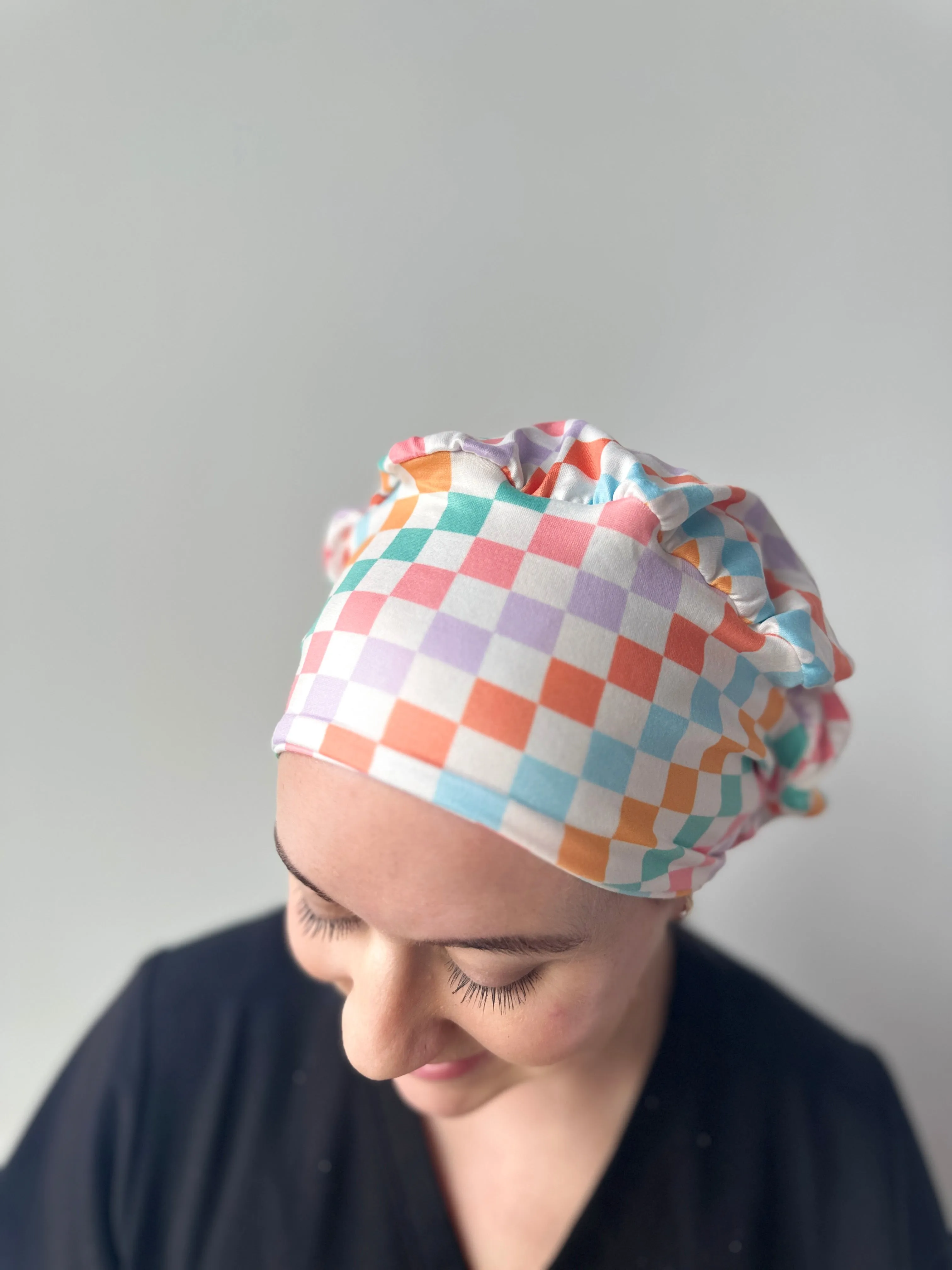 Scrub Hat - Colorful Checker