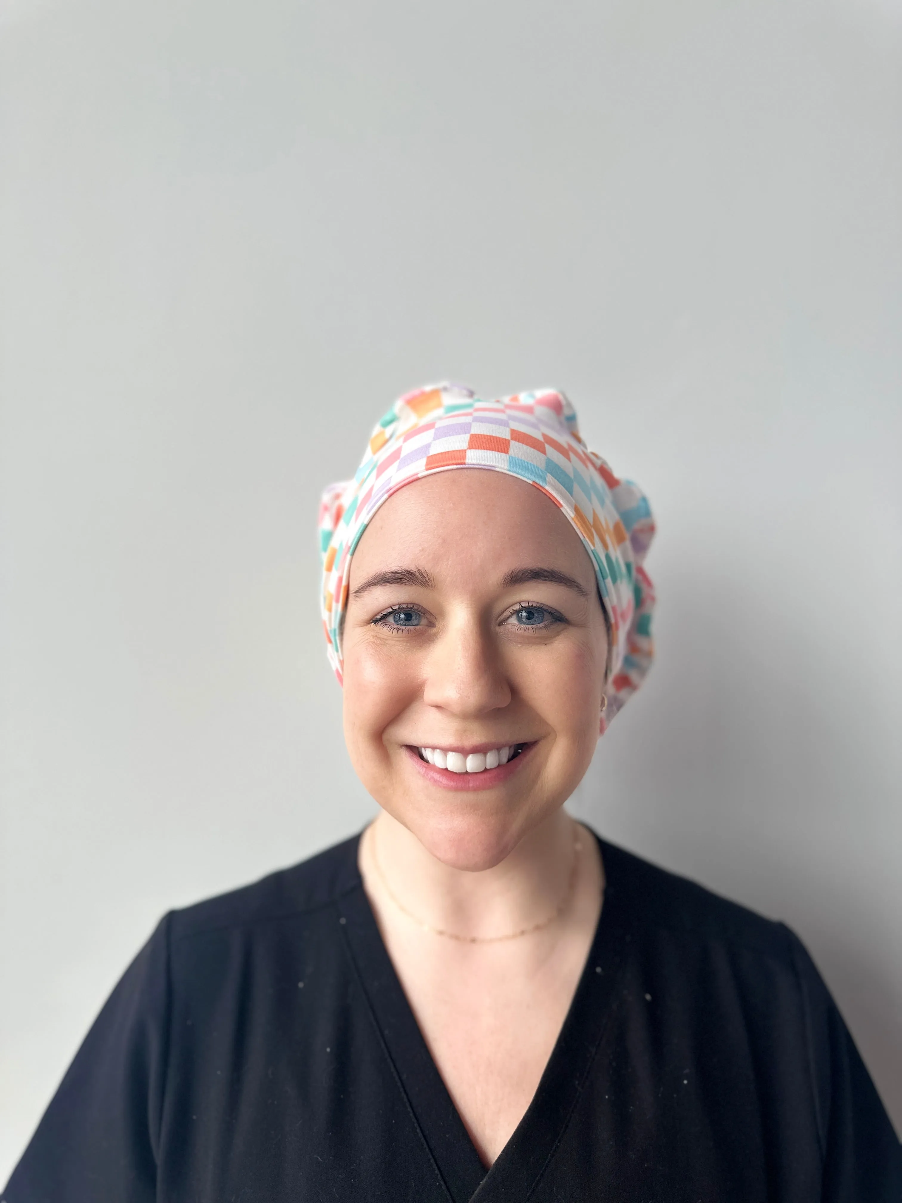 Scrub Hat - Colorful Checker