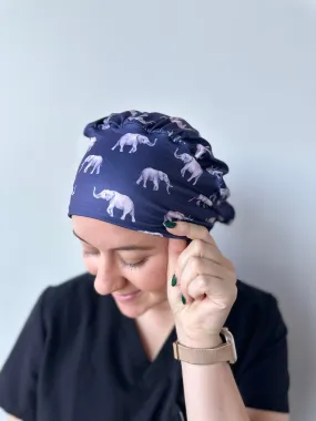 Scrub Hat - Elephants
