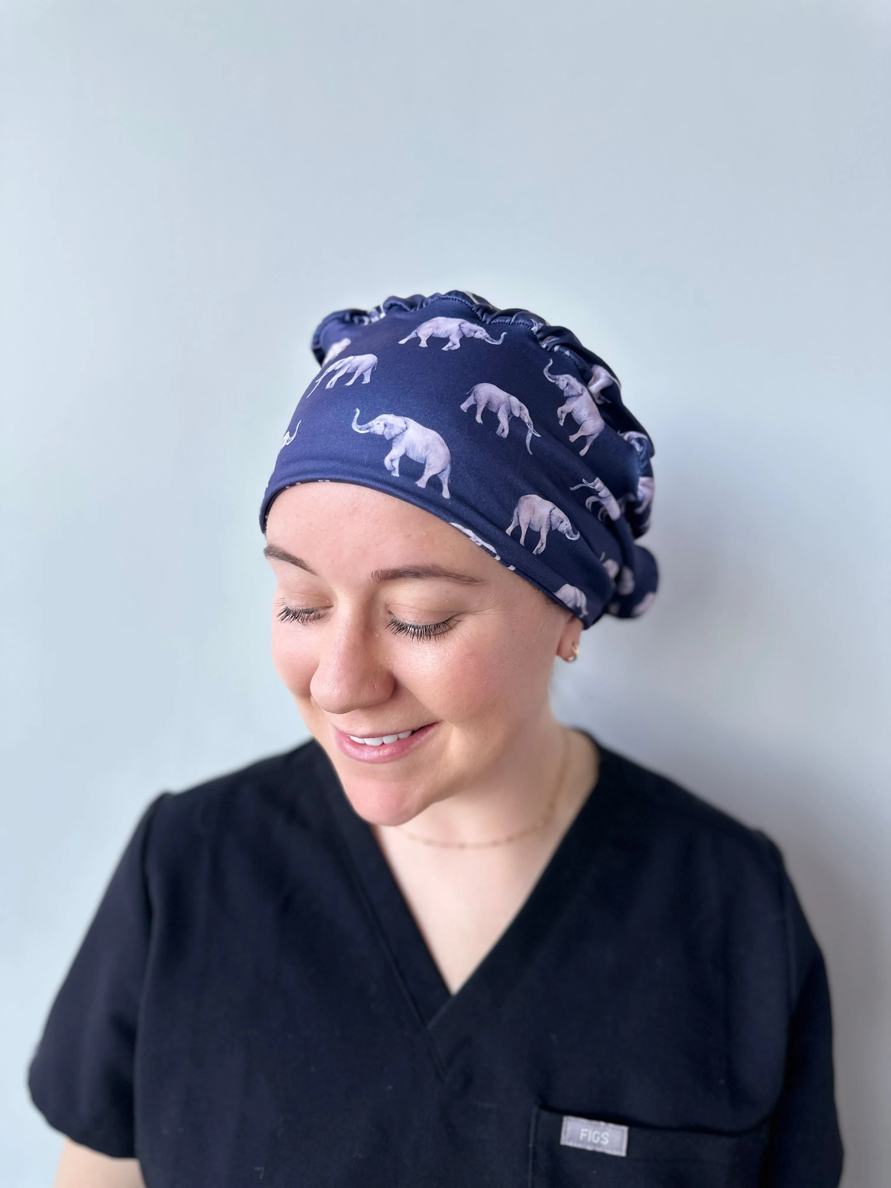 Scrub Hat - Elephants
