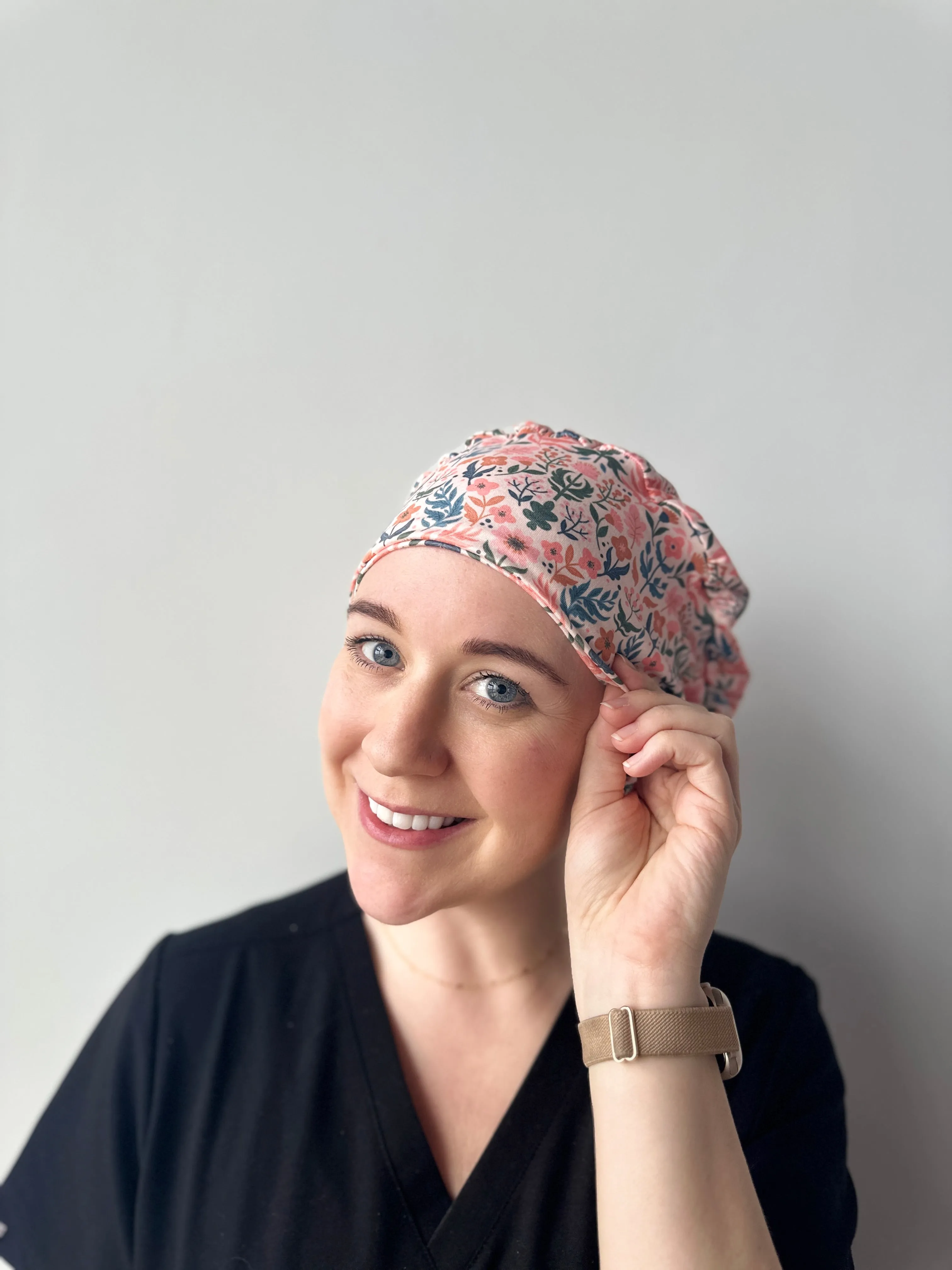 Scrub Hat - Folk Floral