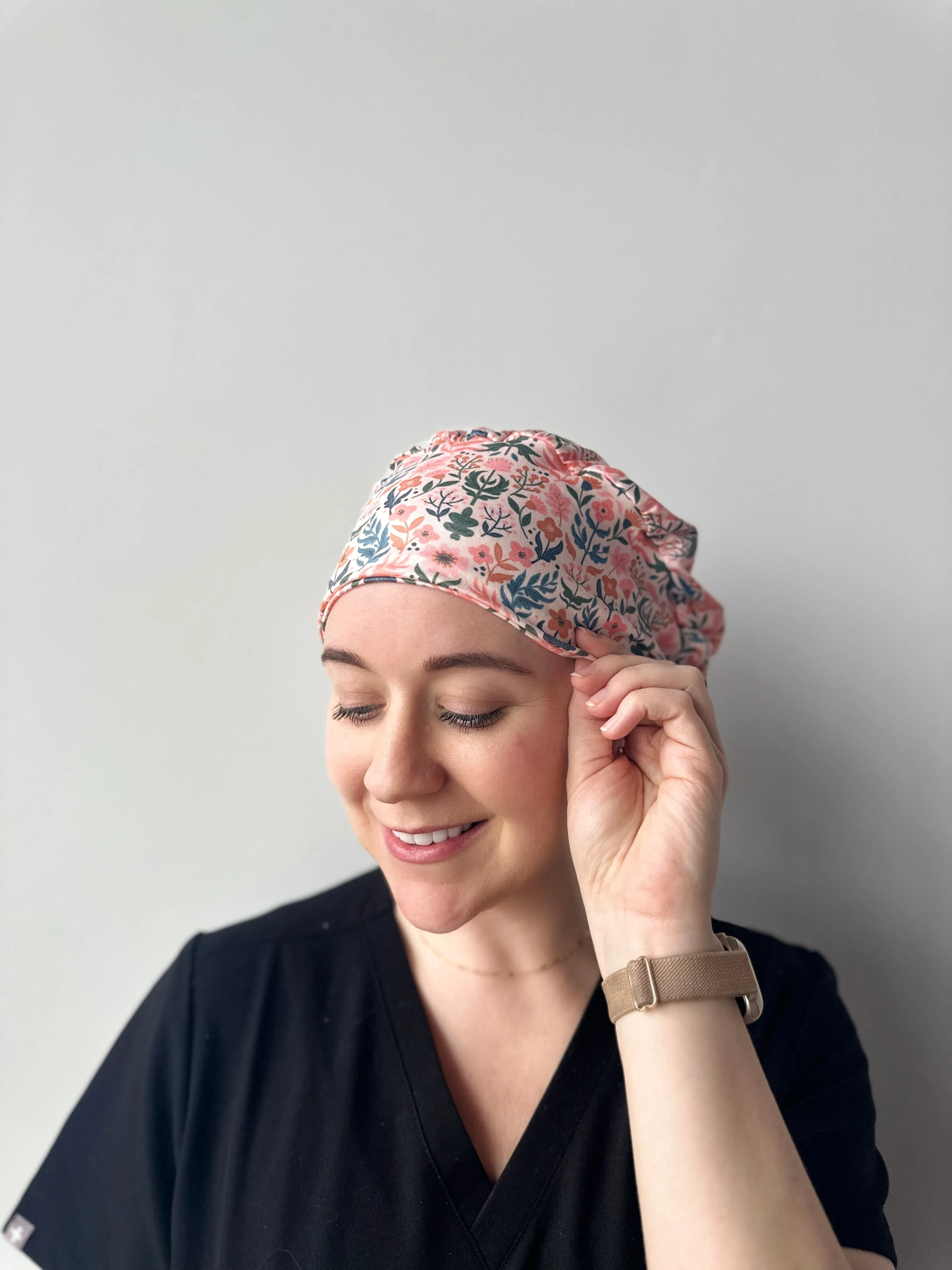 Scrub Hat - Folk Floral
