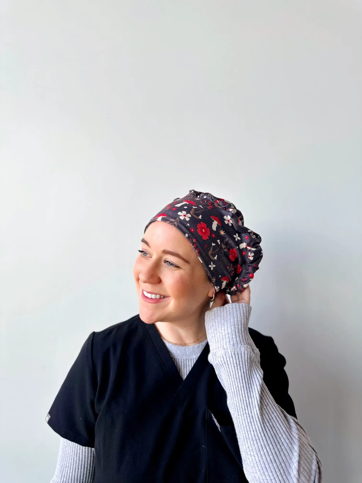 Scrub Hat - Mushrooms
