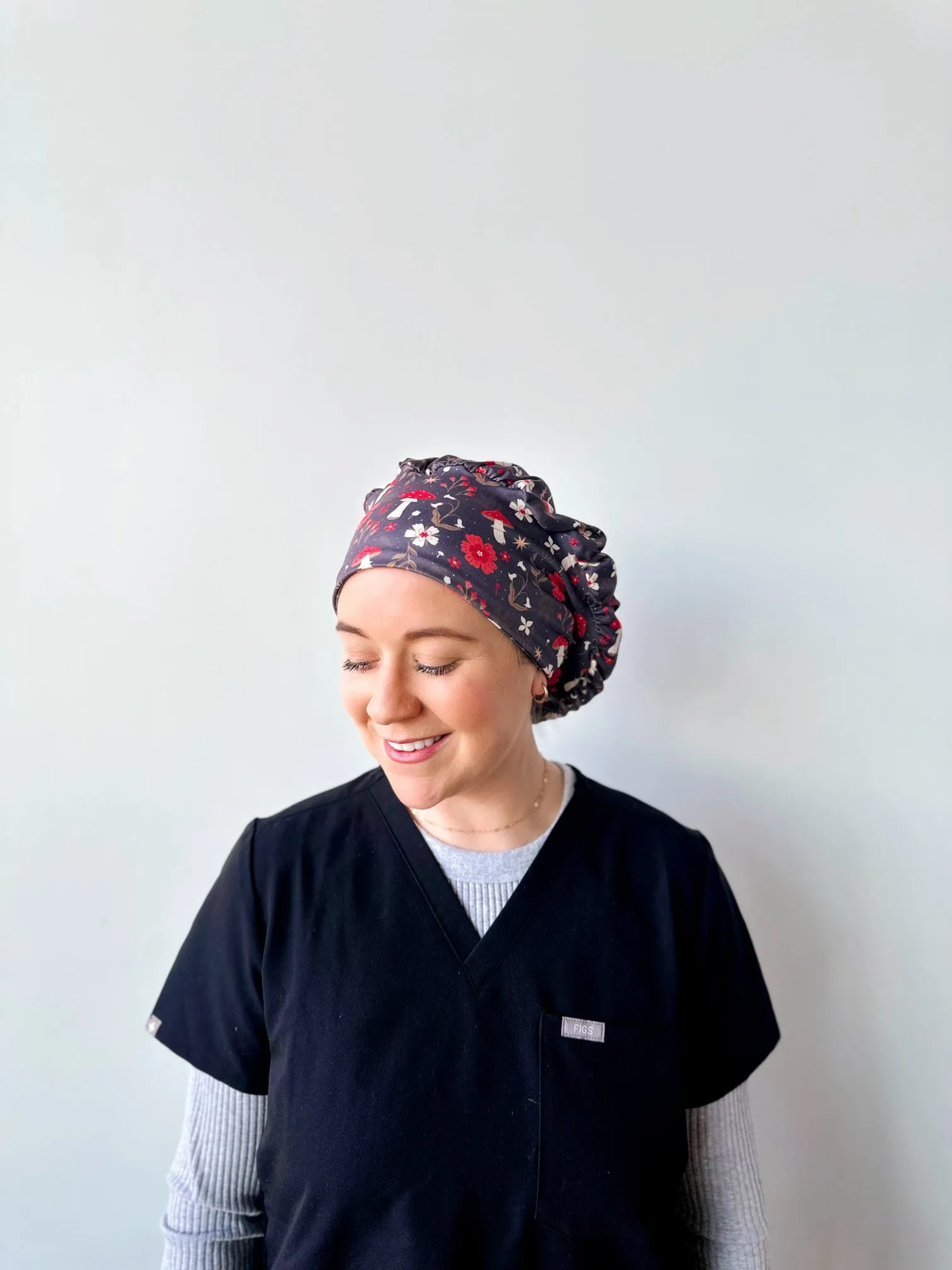 Scrub Hat - Mushrooms