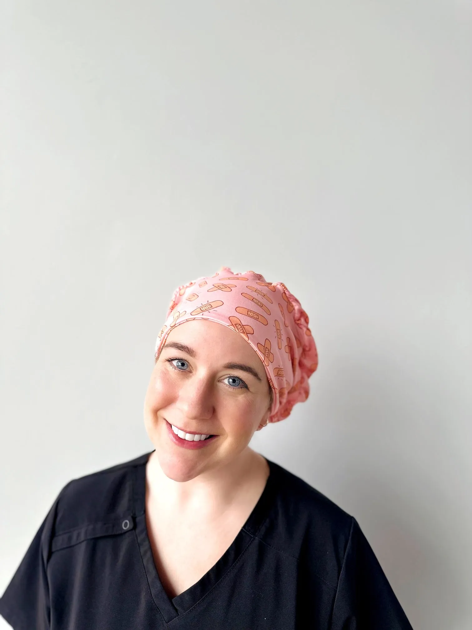 Scrub Hat - Pink Band Aid
