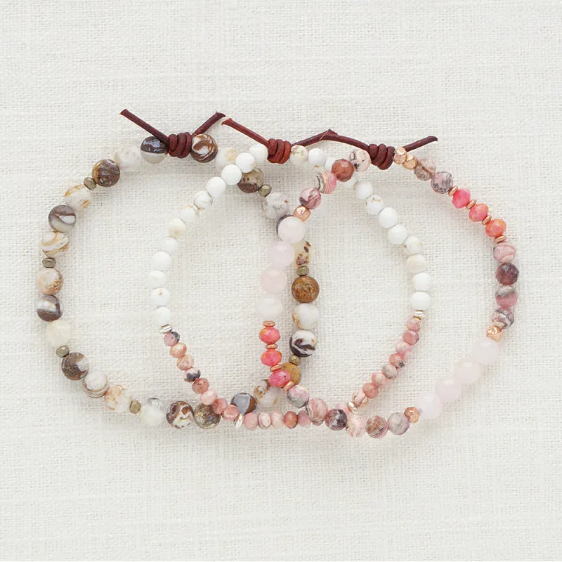 Side By Side Bracelet Stack | Set of 3 Bracelets