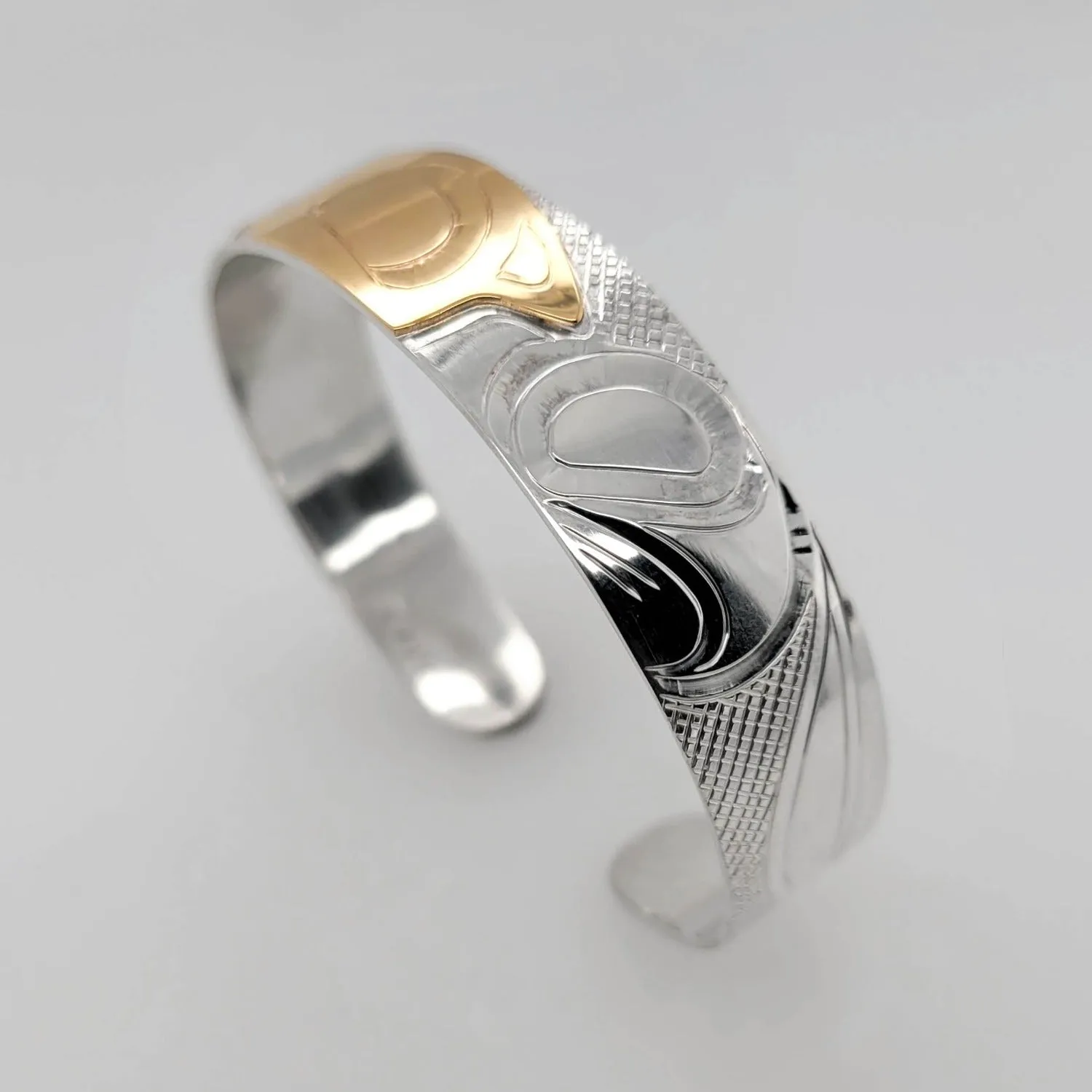 Silver & Gold Wolf Bracelet