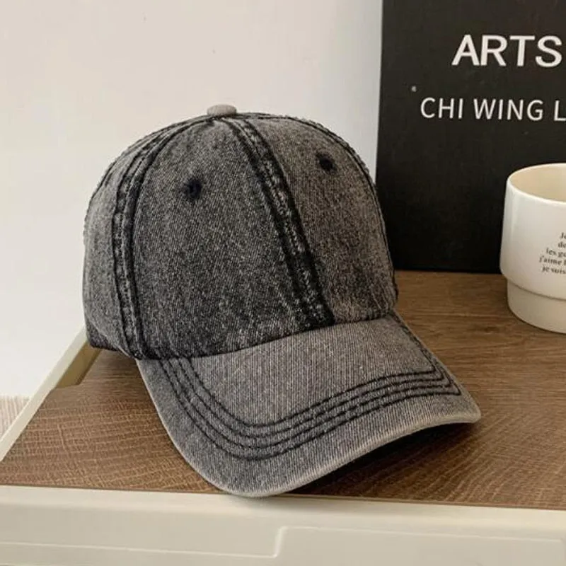 Simple Washed Cotton Adjustable Solid color Baseball Cap Unisex couple cap Fashion Leisure dad Hat fishing Snapback cap