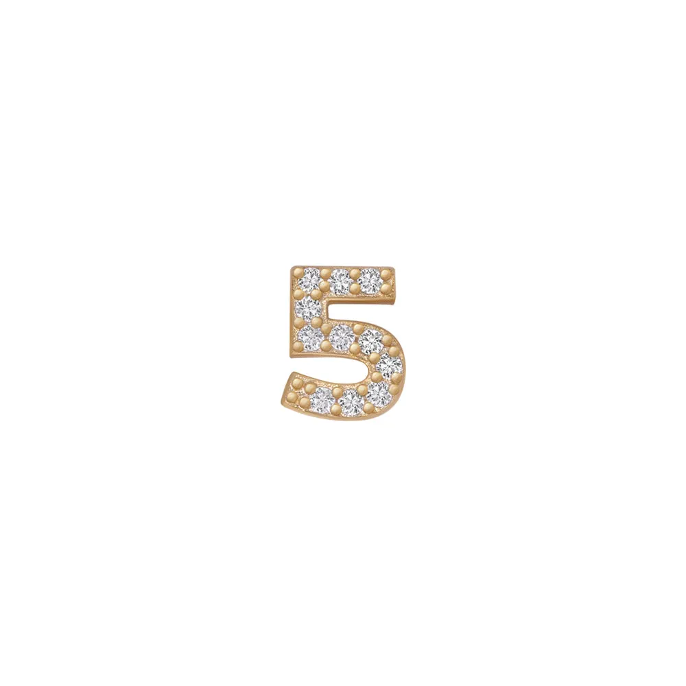 SKINNY SILVER 5 CHARM (YELLOW)