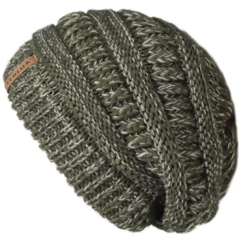 Slouchy Fleece Lining Casual Warm Knitted Winter Beanie