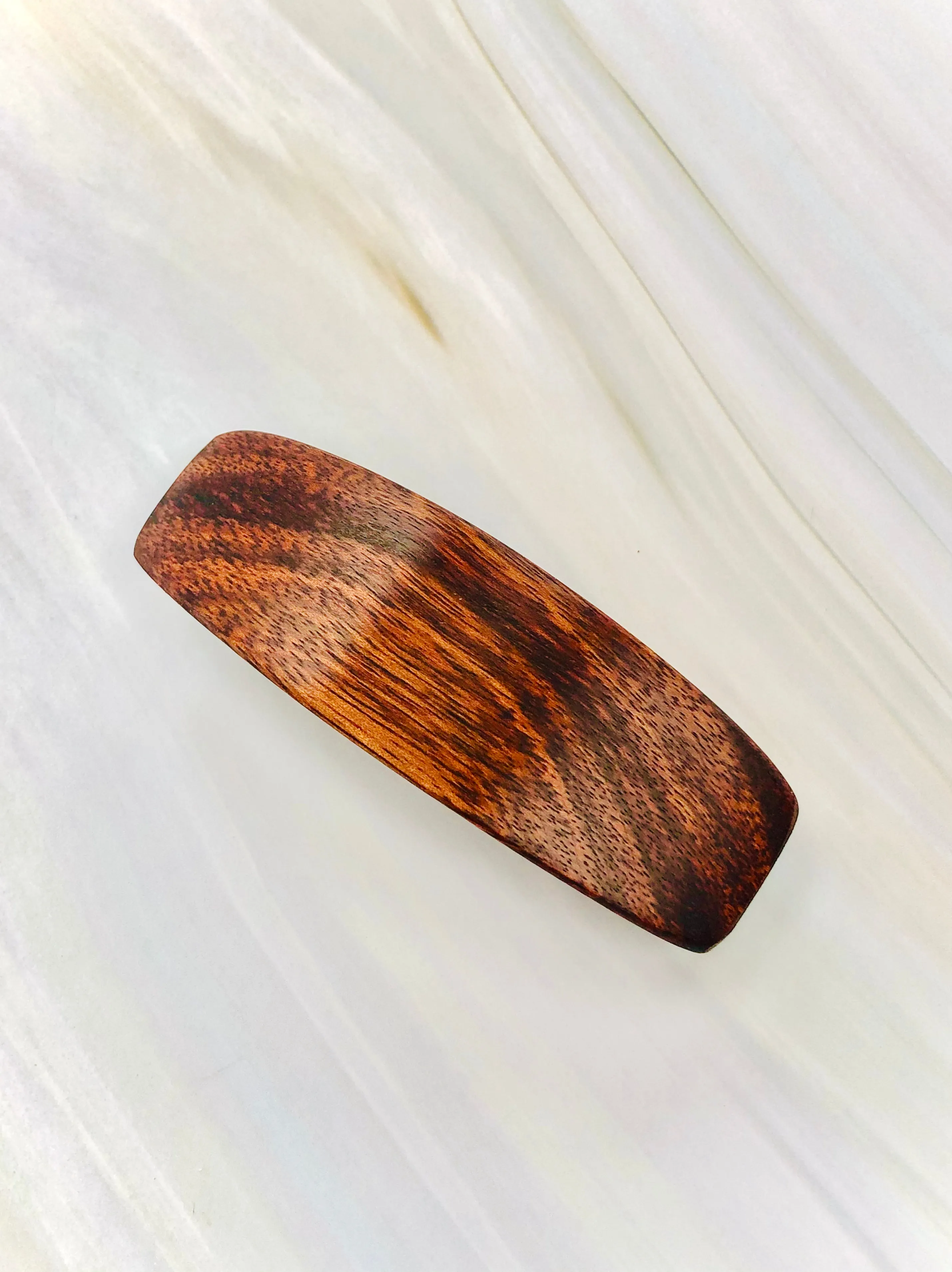 Small Chechen Hair Clip, Wooden Barrette, Fine Hair barrette, wood hair clip