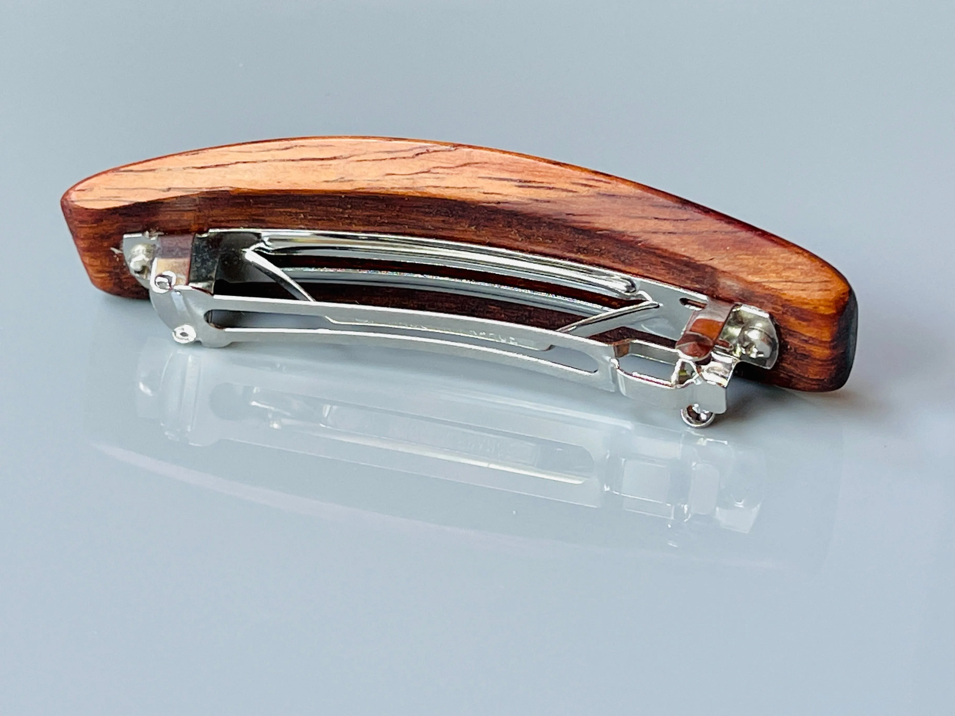 Small Chechen Hair Clip, Wooden Barrette, Fine Hair barrette, wood hair clip