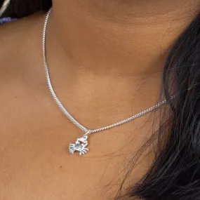 Small Crab Cancer Zodiac Pendant with Chain