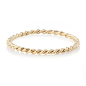Solid Gold Twist Ring
