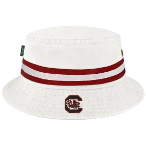 South Carolina Gamecocks White Relaxed Twill Bucket Hat