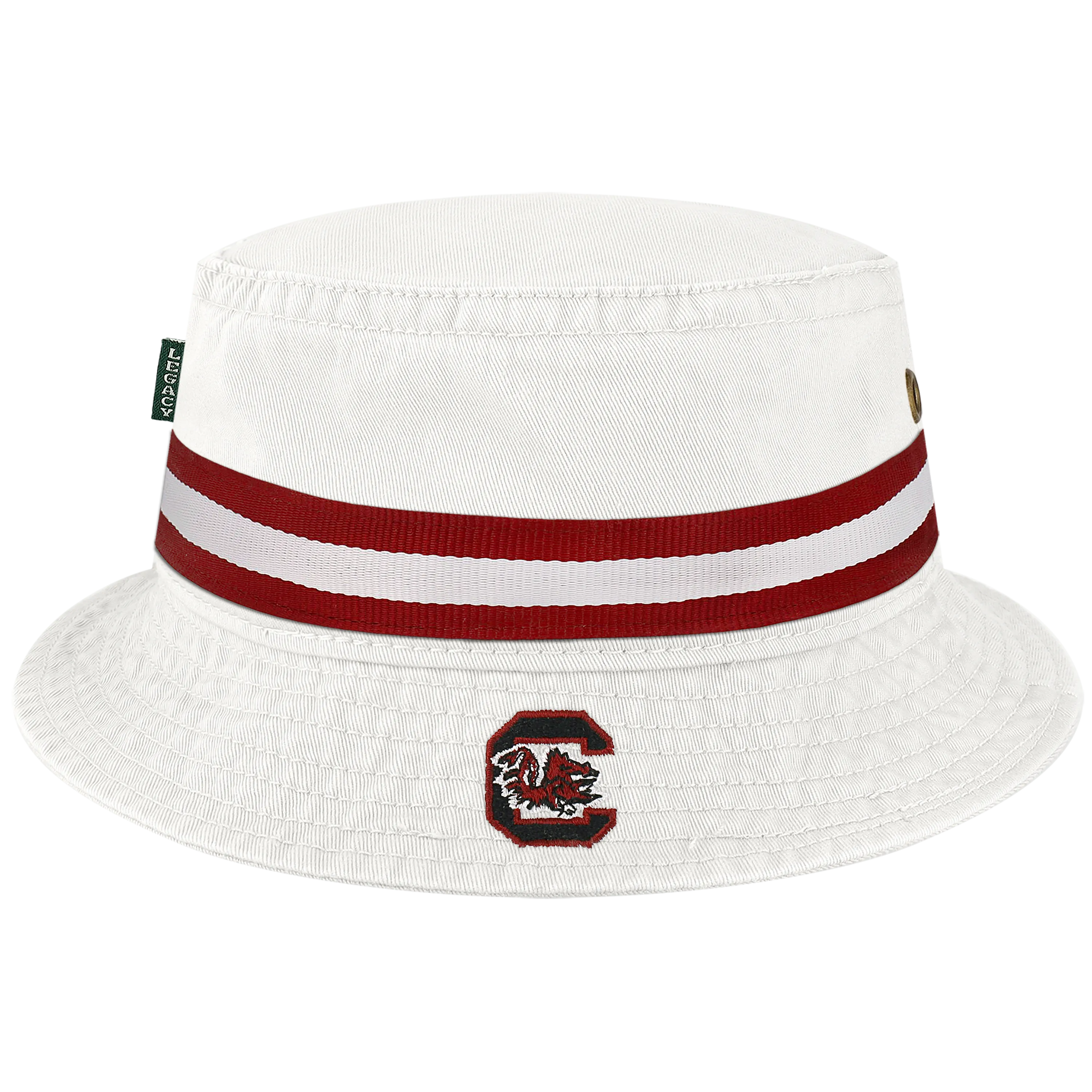 South Carolina Gamecocks White Relaxed Twill Bucket Hat