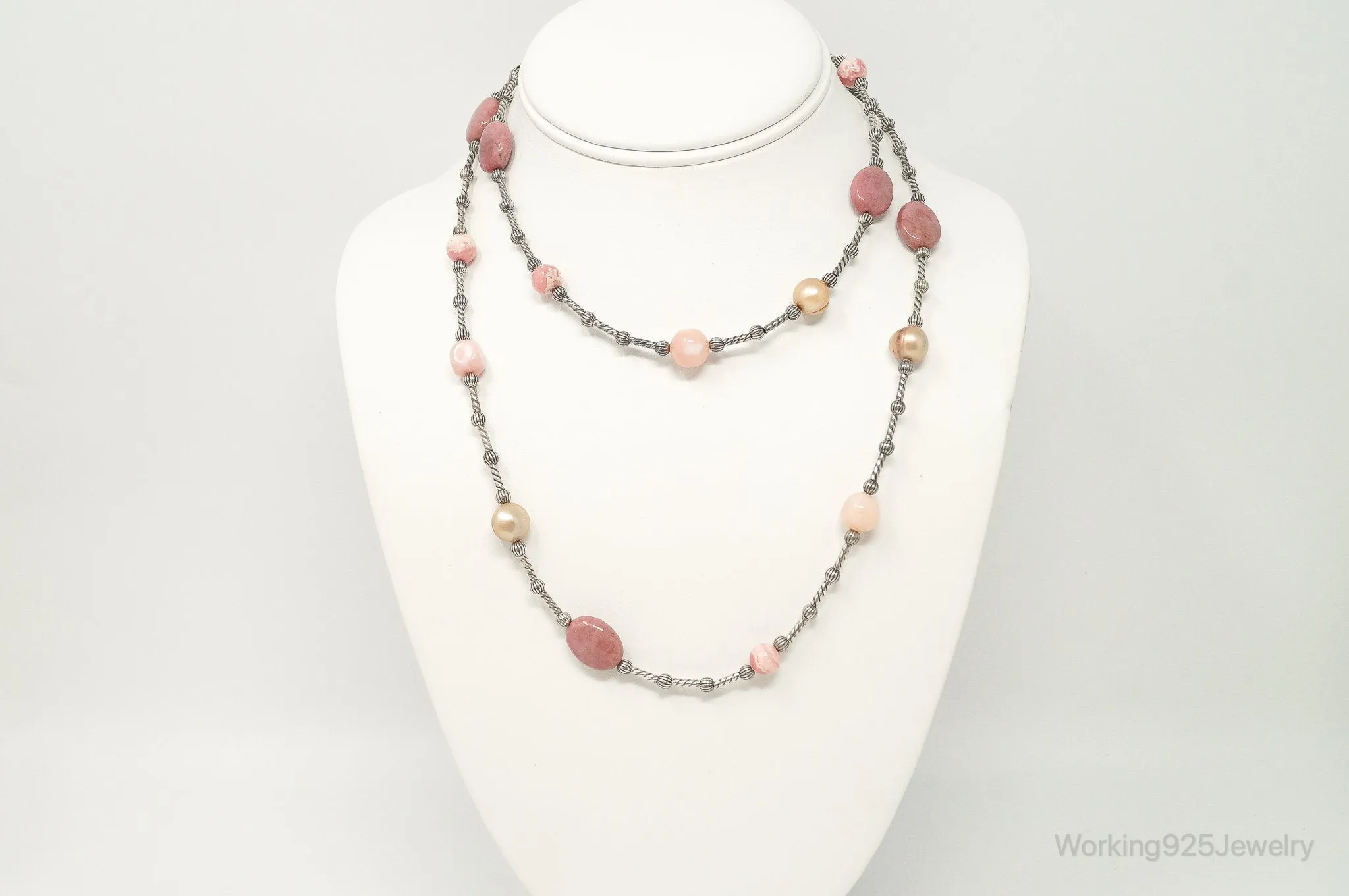 Southwestern Carolyn Pollack Relios Multi Gem Sterling Silver Necklace