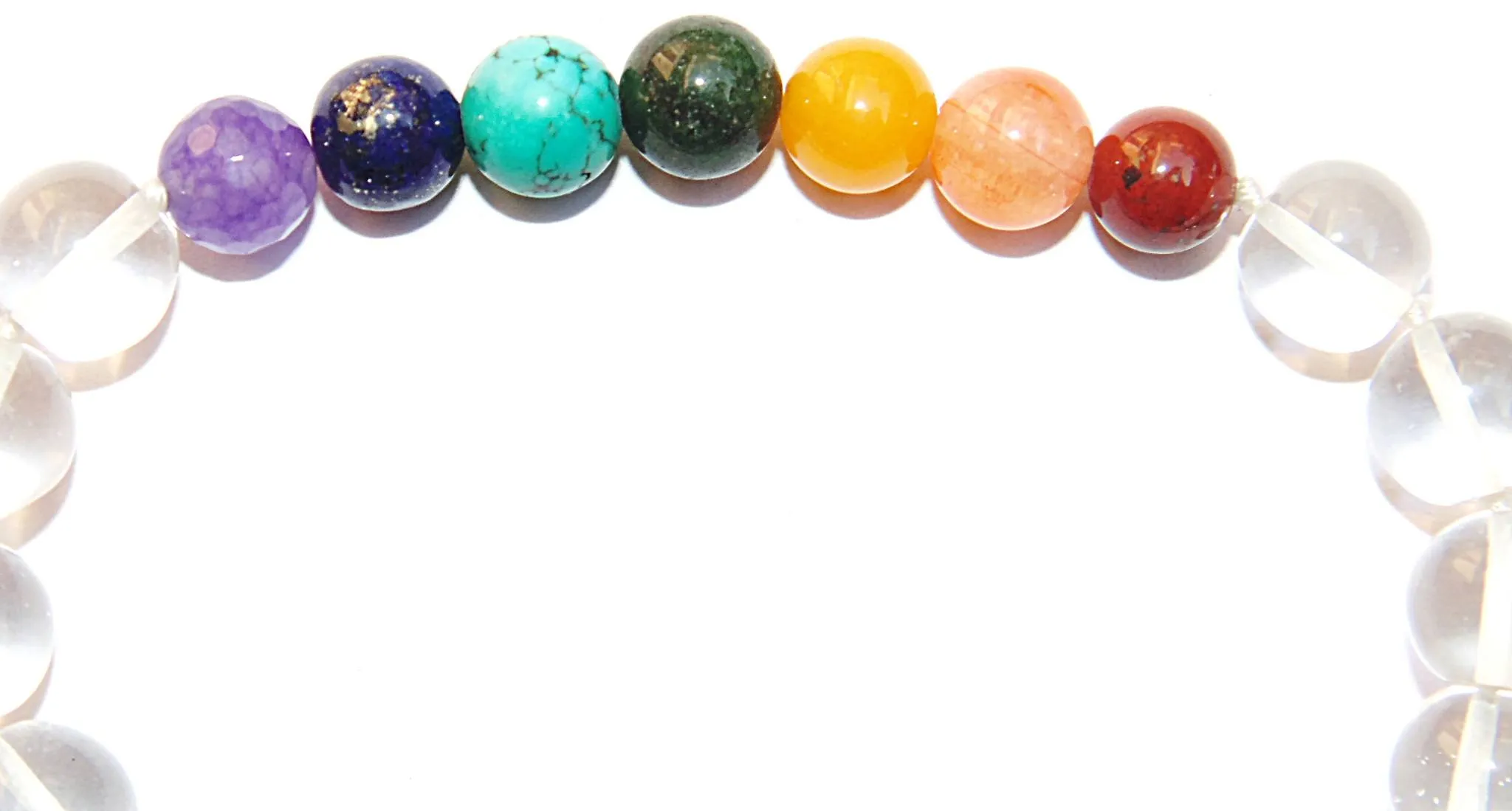 Sphatik and Chakra beads bracelet