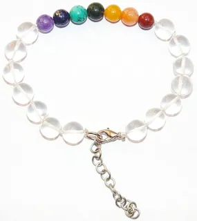 Sphatik and Chakra beads bracelet